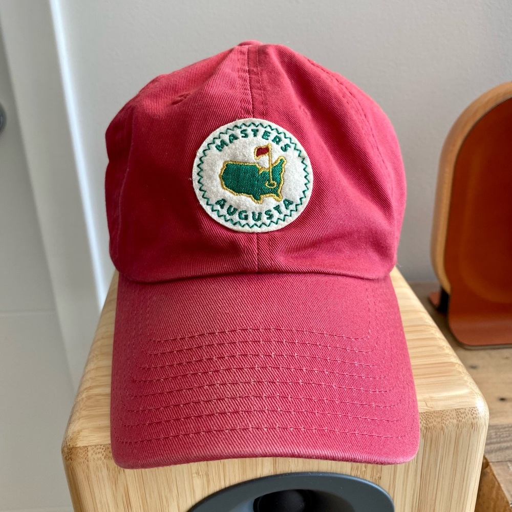 Masters Augusta Red Vintage Hat Cap
